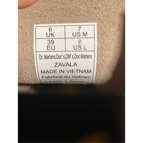 Dr martens Zavala taupe lace up boots size 8 - Picture 4 of 4